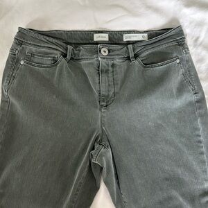 Gray JJill slim ankle jeans. Worn once